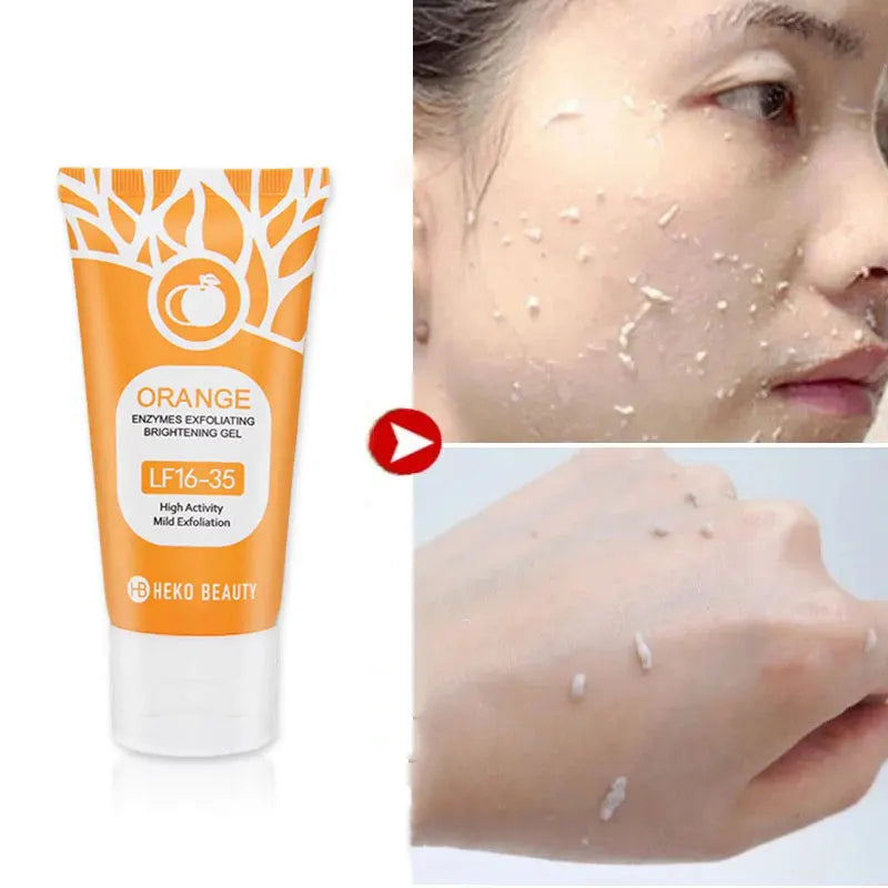 Lf16-35 Orange Exfoliating Gel Gently Cleans Pores Smooth Texture