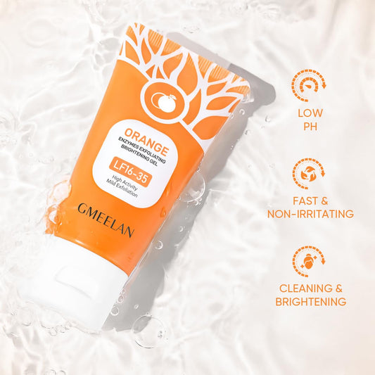 Lf16-35 Orange Exfoliating Gel Gently Cleans Pores Smooth Texture