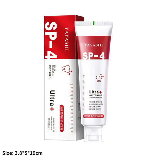 Yayashi SP4 Oral Care ProbioticToothpaste 120g – Shine , Remove Years of Coffee, Tea & Smoking Stains