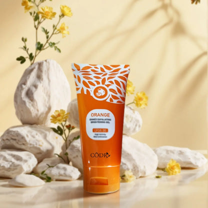 Lf16-35 Orange Exfoliating Gel Gently Cleans Pores Smooth Texture
